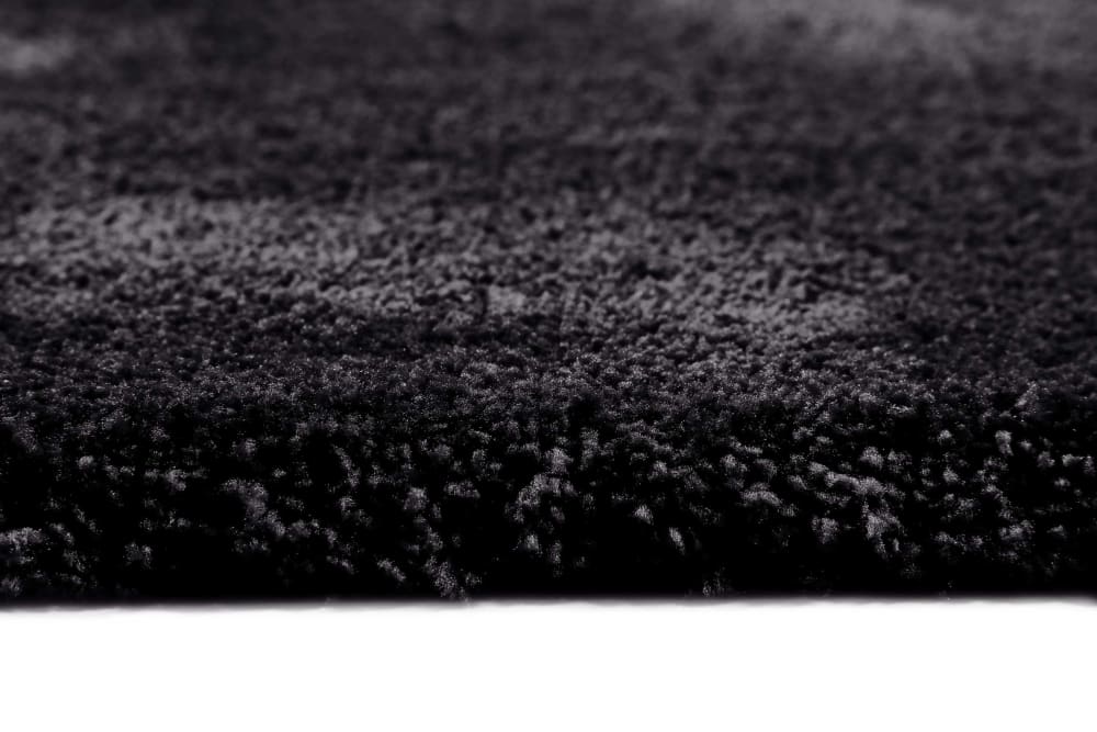 Tapis poils longs tufté noir 130x190 — vue 4