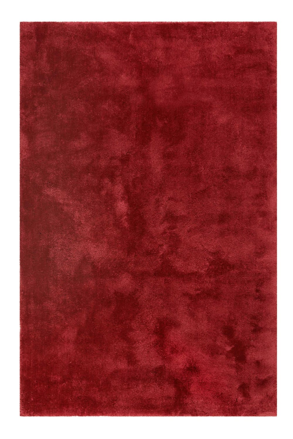 tapis poils longs tufté - rouge