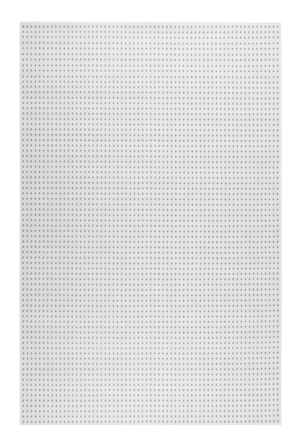 Tappeto da esterno piatto fantasia discreta bianco e Nero 160x225 - Modello Classico chic - Bianco - PVC - Cloruro di polivinile