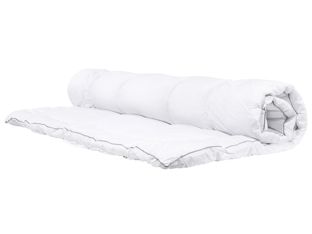Topper Aus Japara Baumwolle 200 X 160 Cm, Weiß