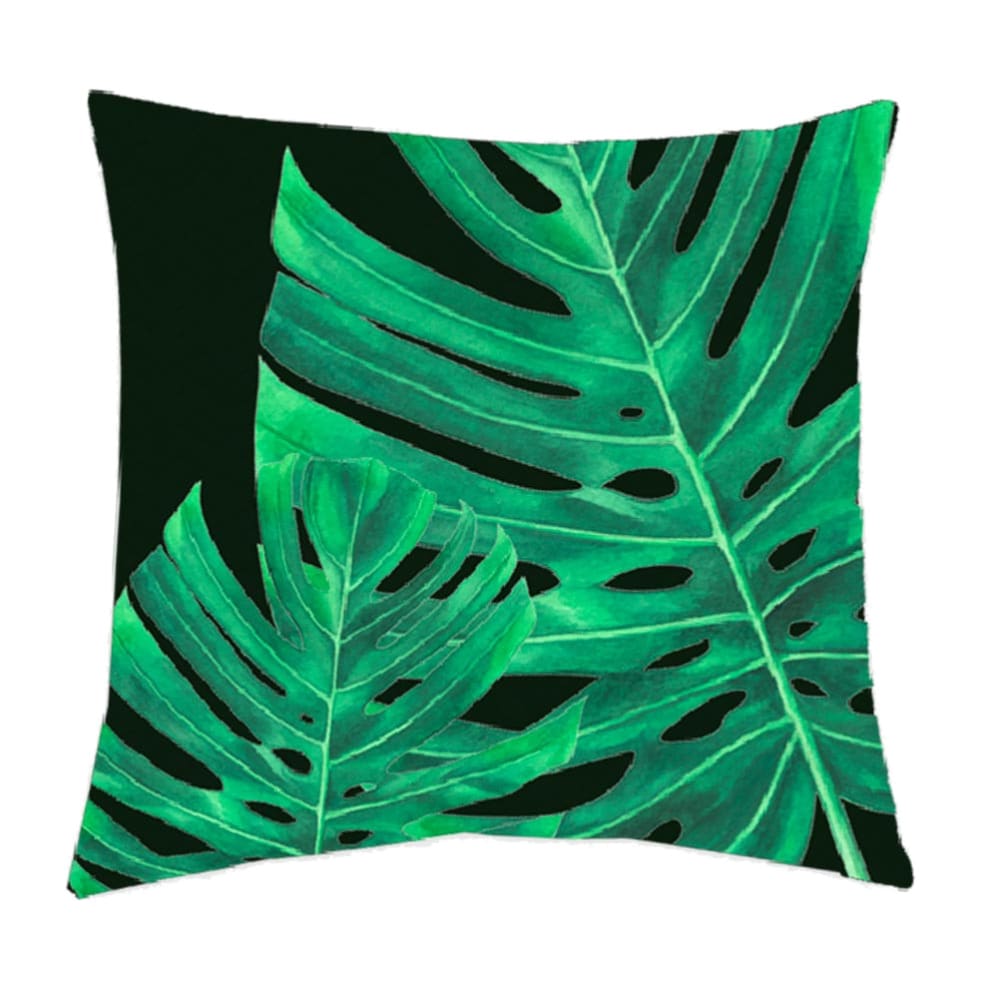Housse pour coussin à garnir feuilles 40x40