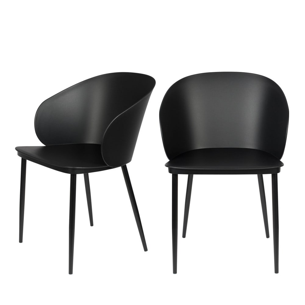 Lot de 2 chaises en résine