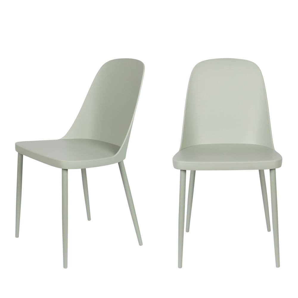 Lot de 2 chaises en résine