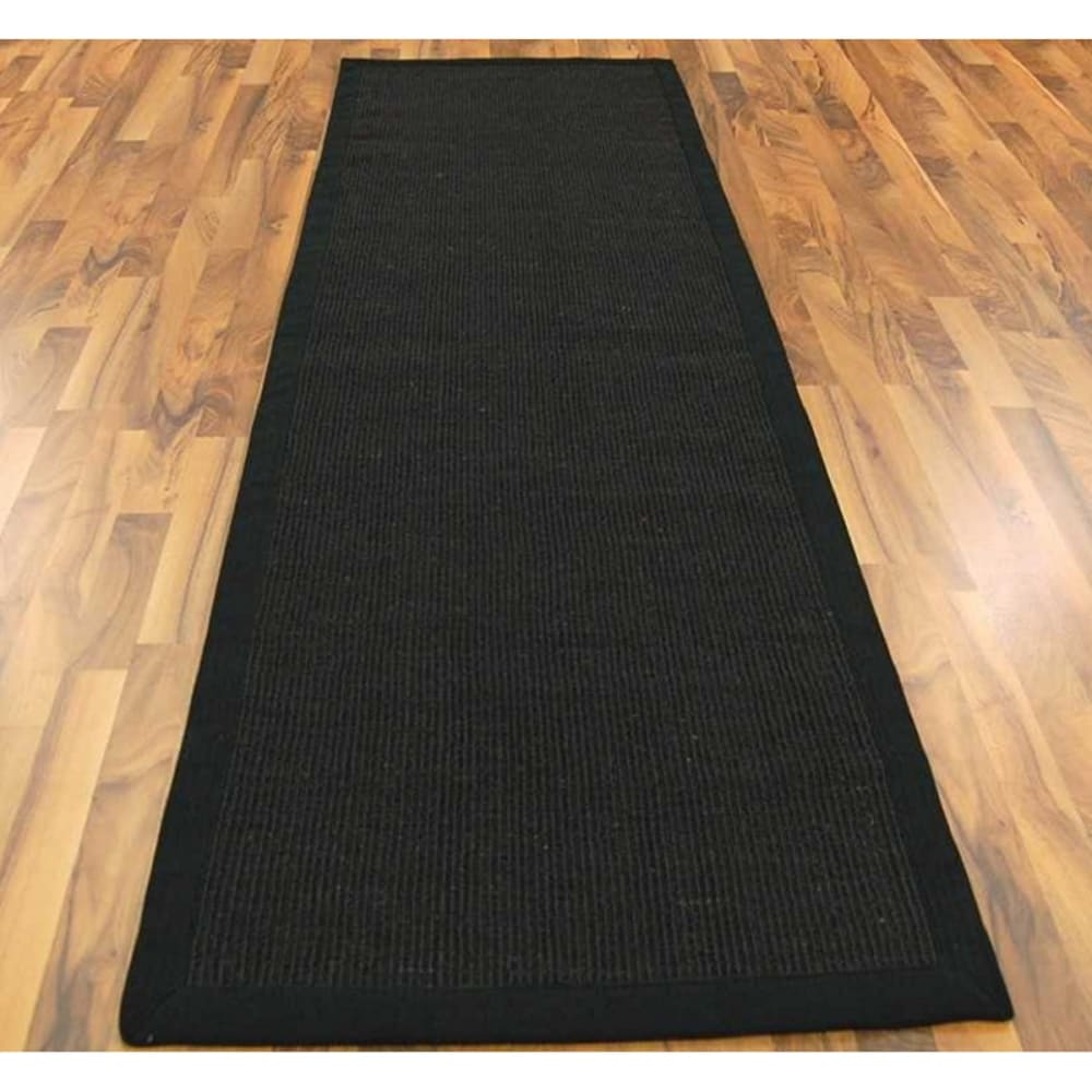 Tapis en fibre végétale noir 200x300 cm - Maisons du Monde