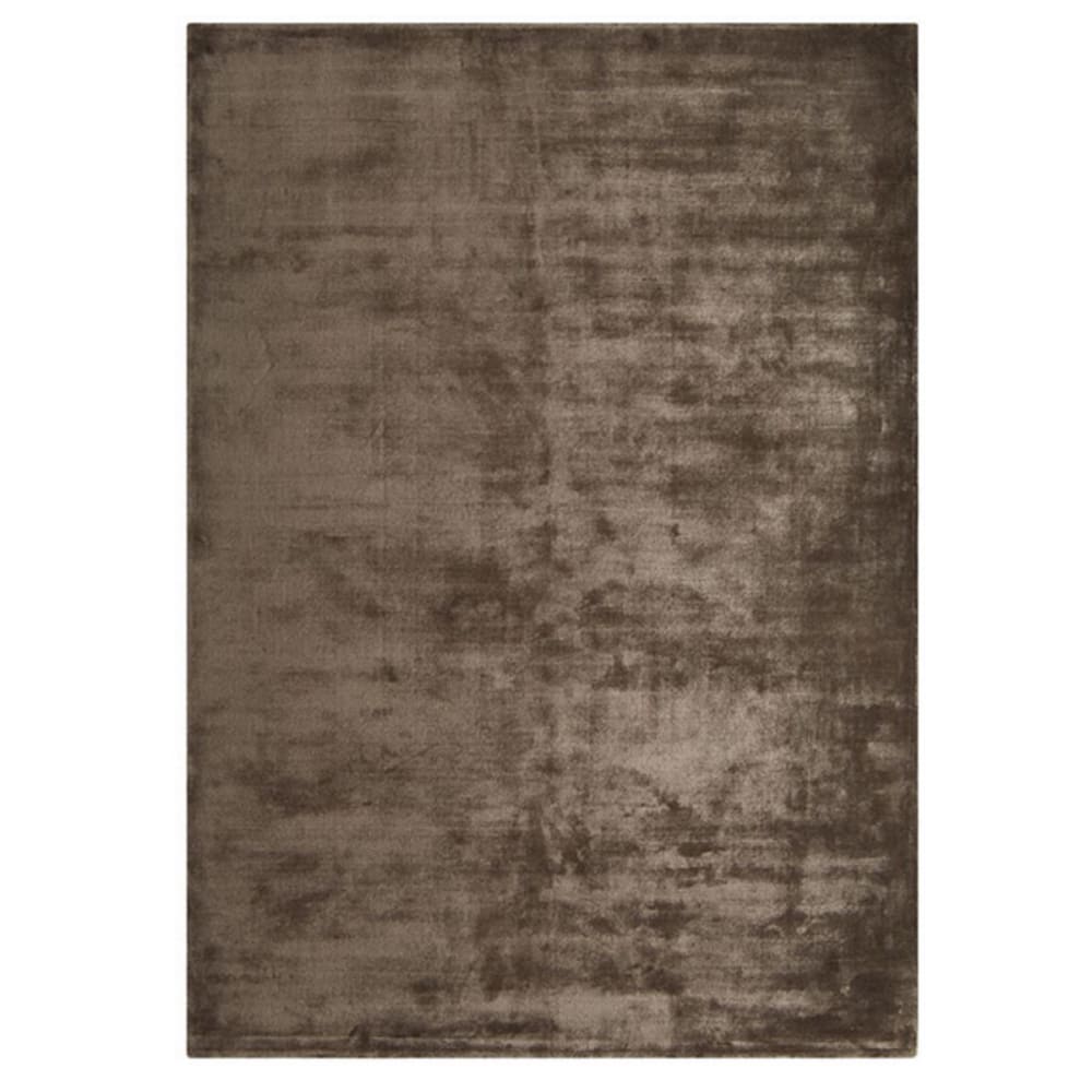 Tapis luxe designer en Viskosemarron