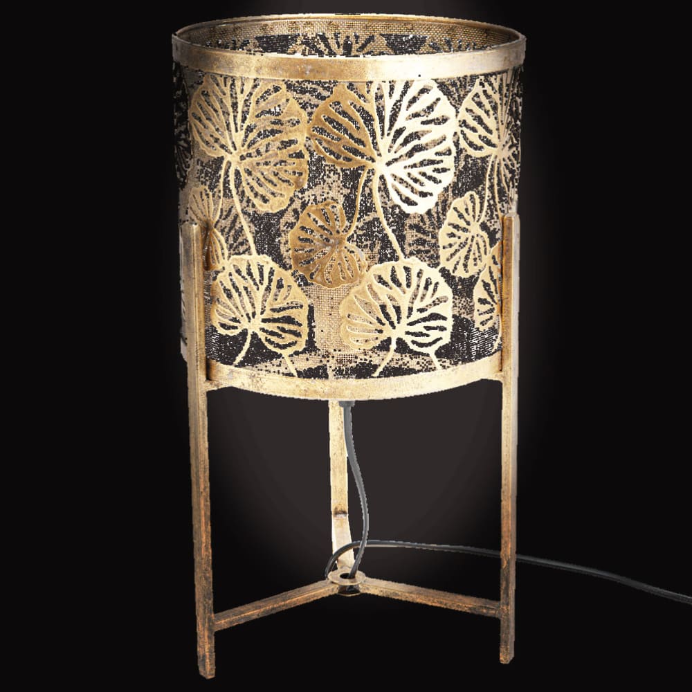 Lampe à poser fleurs en métal - Maisons du Monde