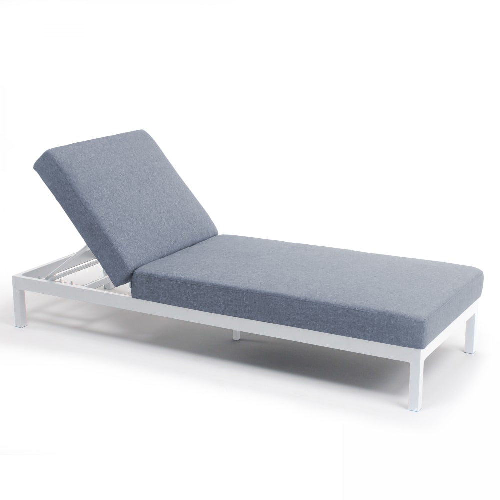 Bain de soleil en aluminium blanc
