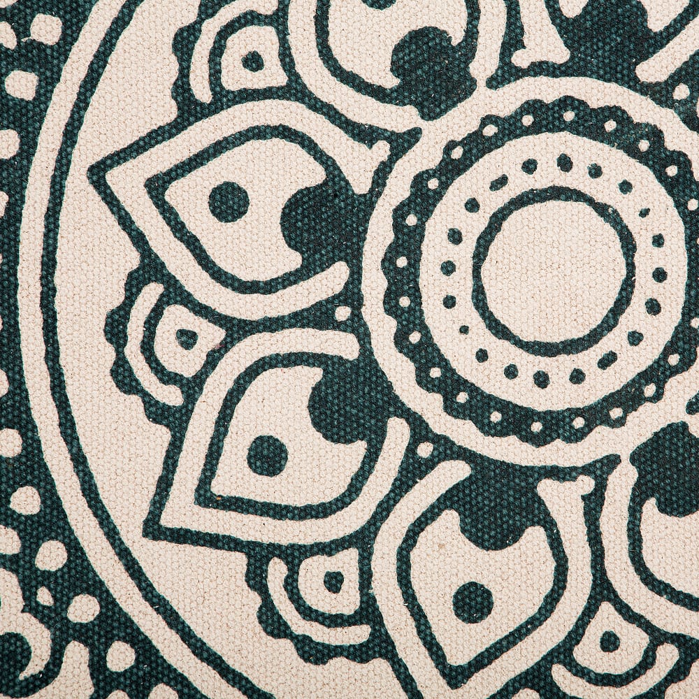 Tapis en tissu vert 120x120cm — vue 4