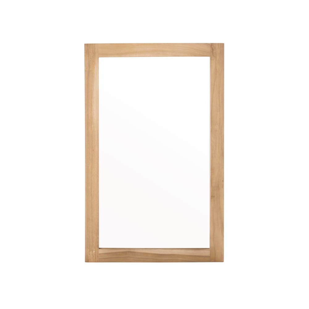 Miroir en teck massif rectangulaire 50x80 cm - Maisons du Monde