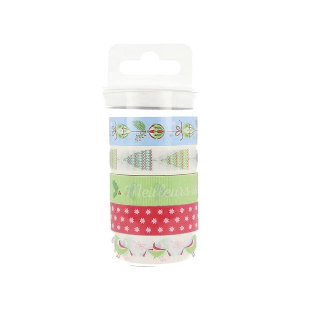 5 masking tapes navidad clásica