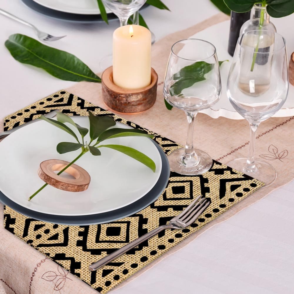 Set de table en toile de jute 42x30 - Maisons du Monde