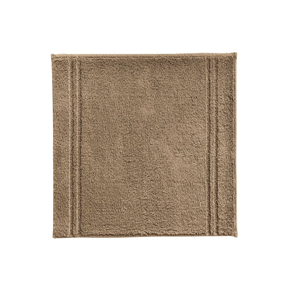 Tapis de bain en coton beige sable 50x90cm