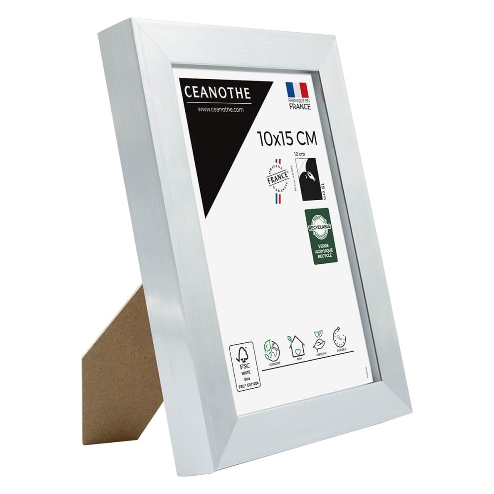 Cadre photo acier 10x15 cm résine recyclée — vue 4