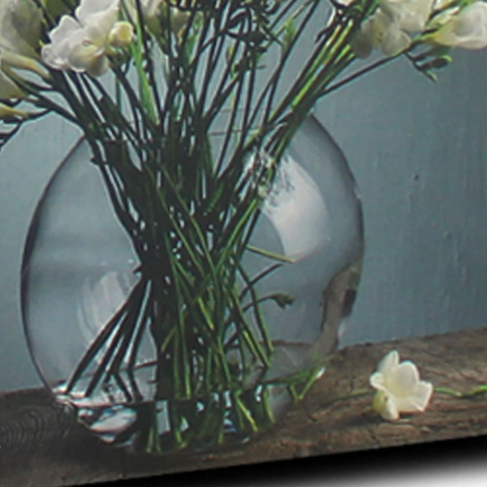 Vase boule en verre transparent D25cm — vue 4