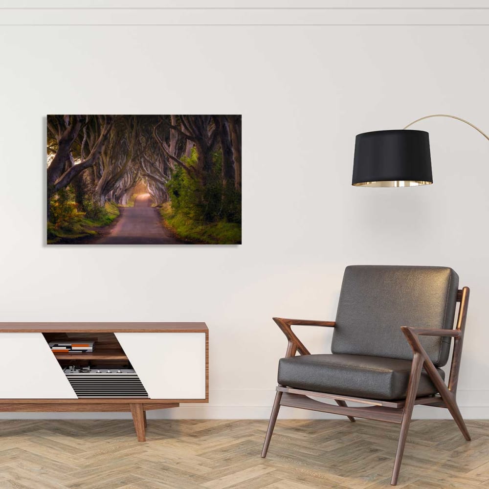 Tableau nature arbres enchanteurs toile imprimée 120x80 cm
