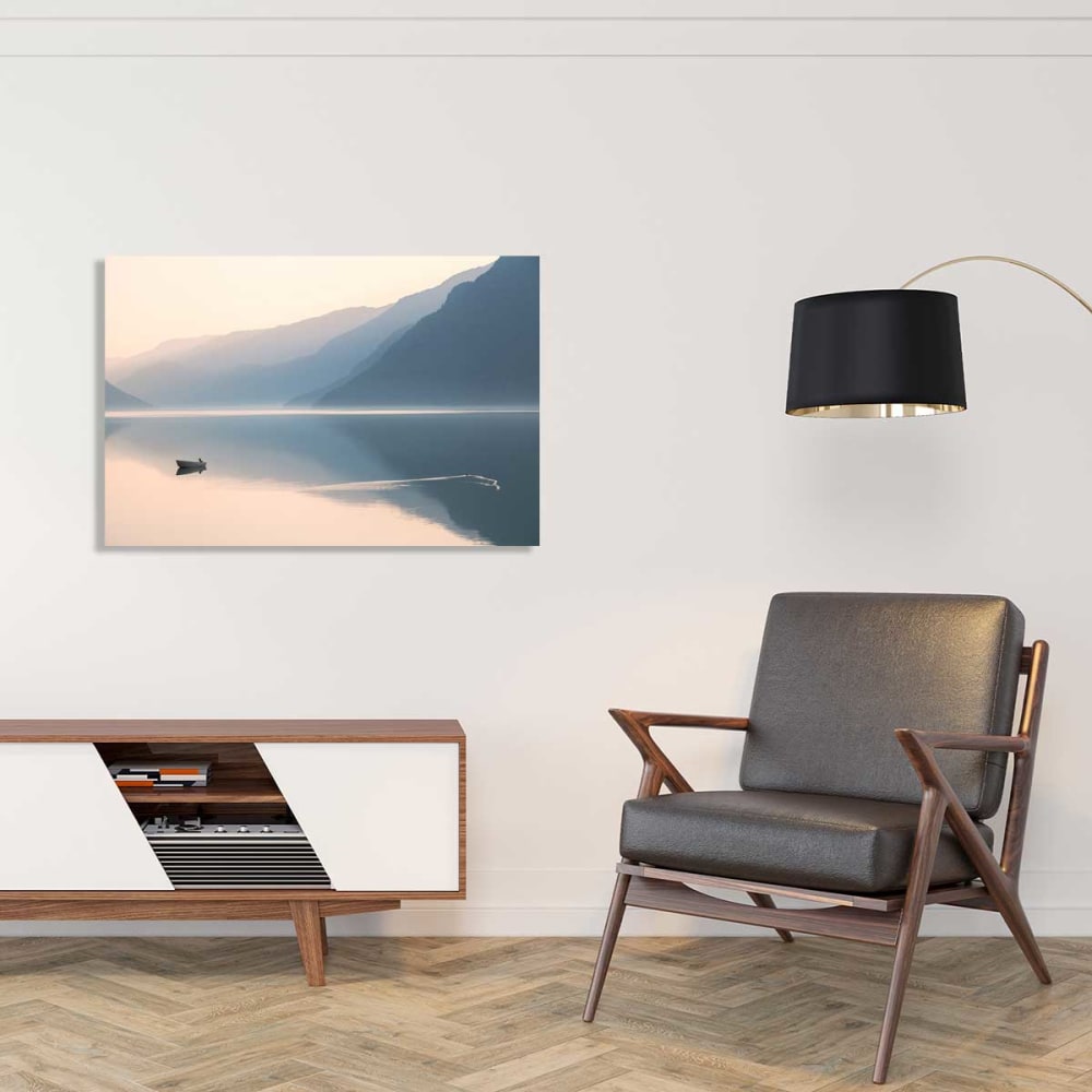 Tableau crépuscule impression sur aluminium 120x80 cm - Maisons du Monde