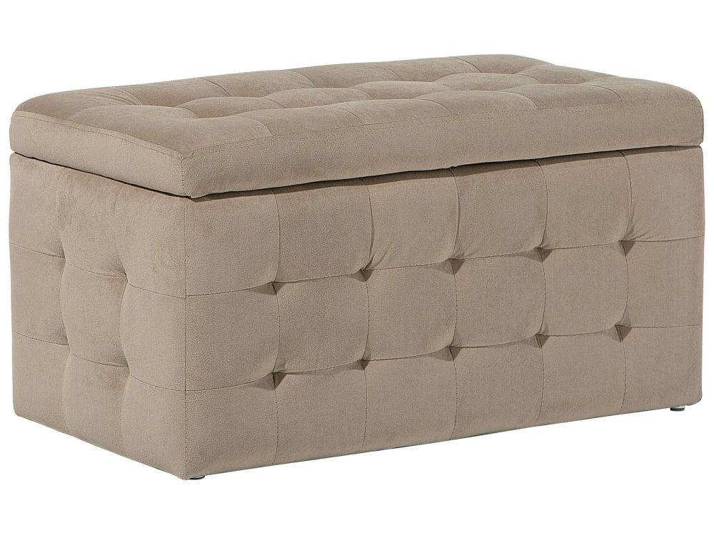 Ottomane Aus Samtstoff L42 Cm, Braun