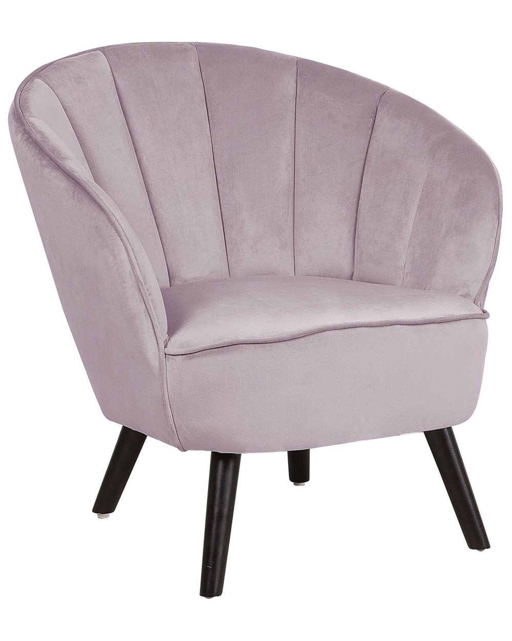 fauteuil en velours rose