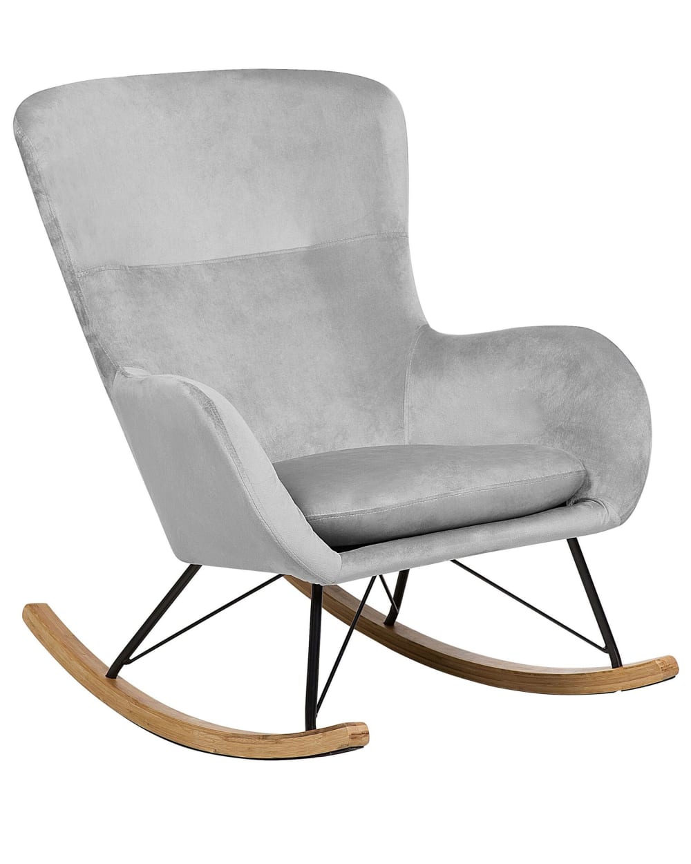 Fauteuil à bascule velours