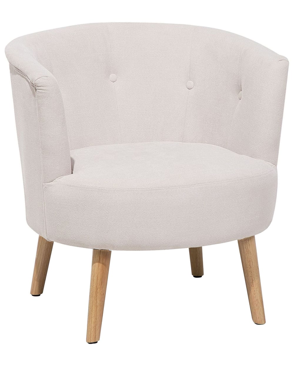fauteuil en tissu blanc