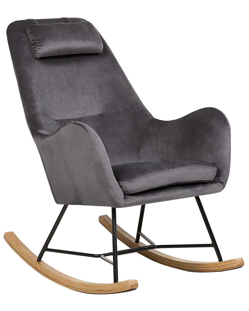 fauteuil à bascule velours