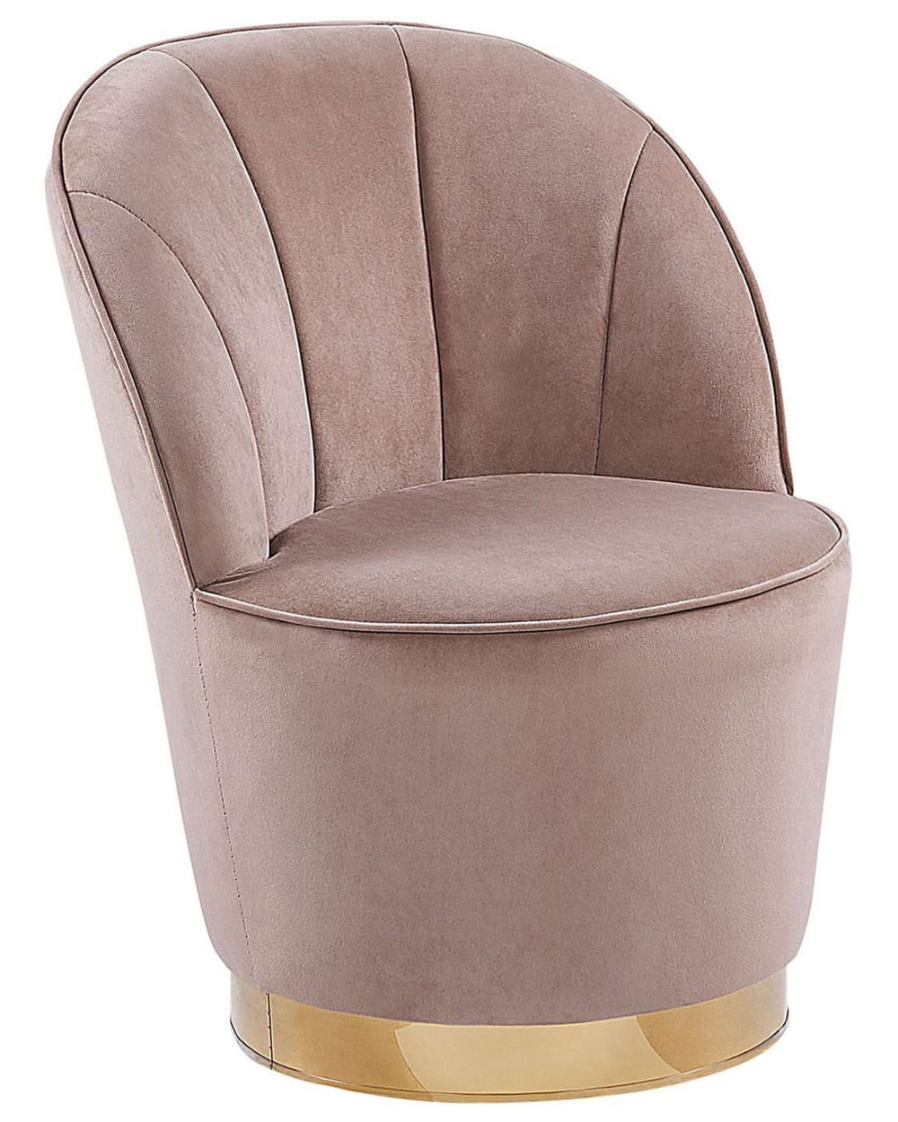 Sessel Aus Samtstoff 72Cm, Beige