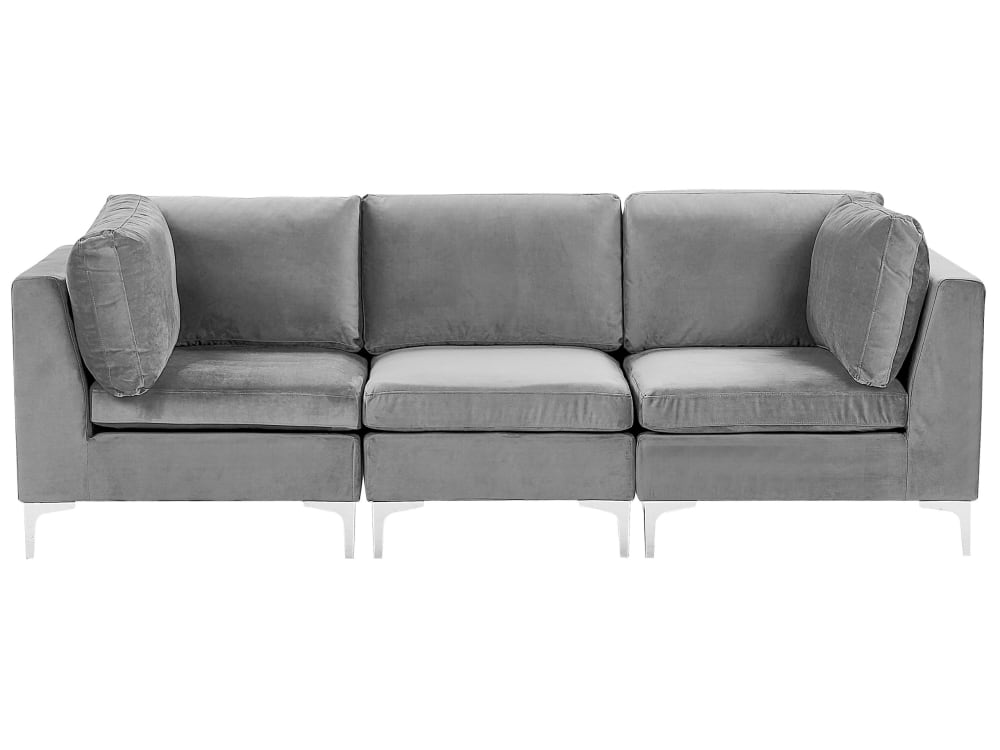 Canapé modulable 3 places - gris