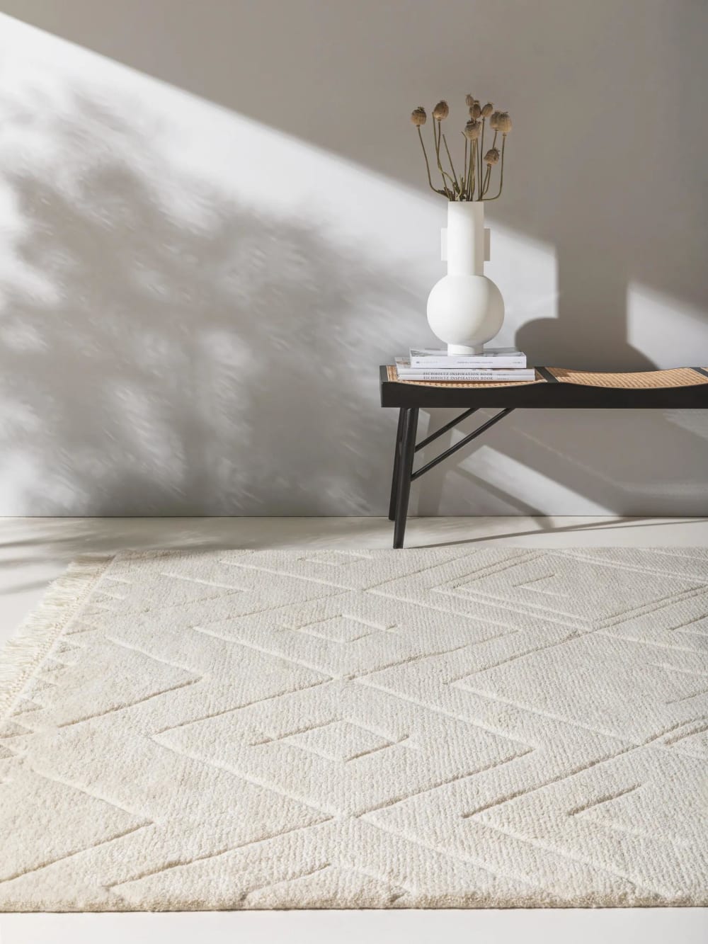 Wollteppich ivory 200x300 - Maisons Du Monde