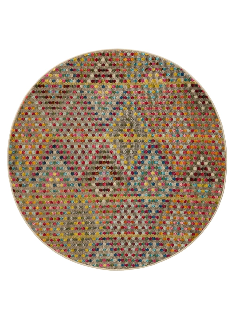 Benuta Teppich multicolor D 120 rund style vintage Mehrfarbig Pvc - Polyvinlychlorid