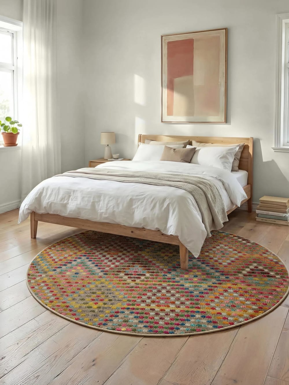 Tapis multicouleur D 120 rond — vue 3