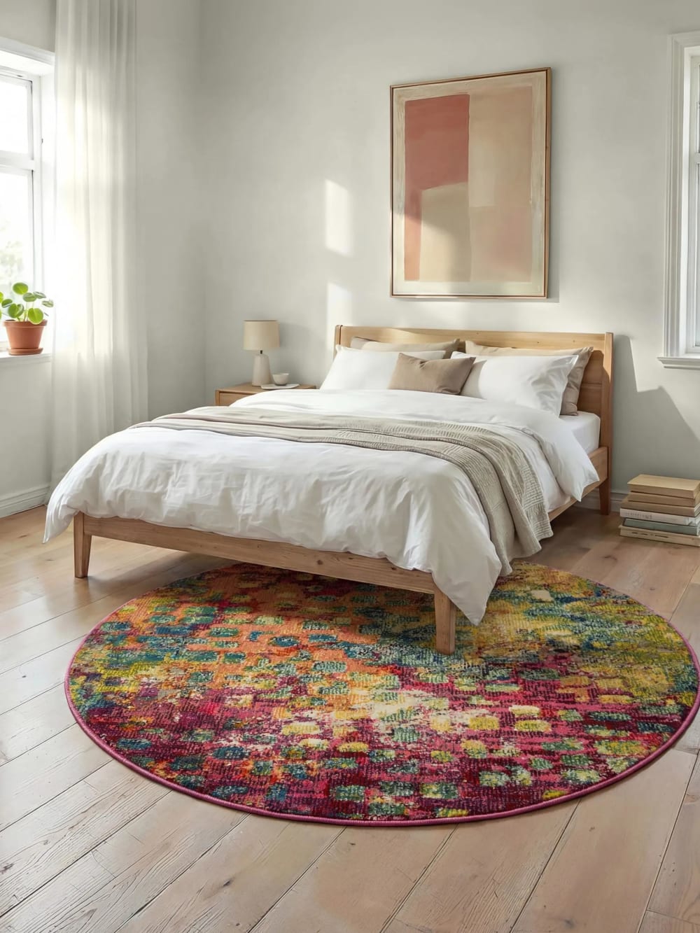 Tapis multicouleur D 120 rond - Maisons du Monde