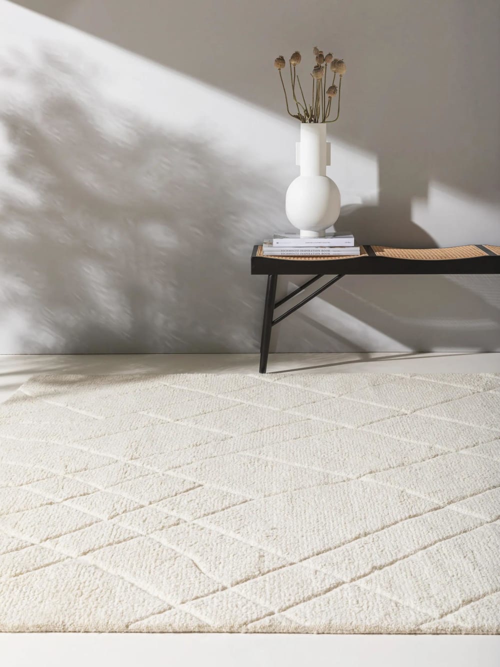 Wollteppich ivory 160x230 - Maisons Du Monde