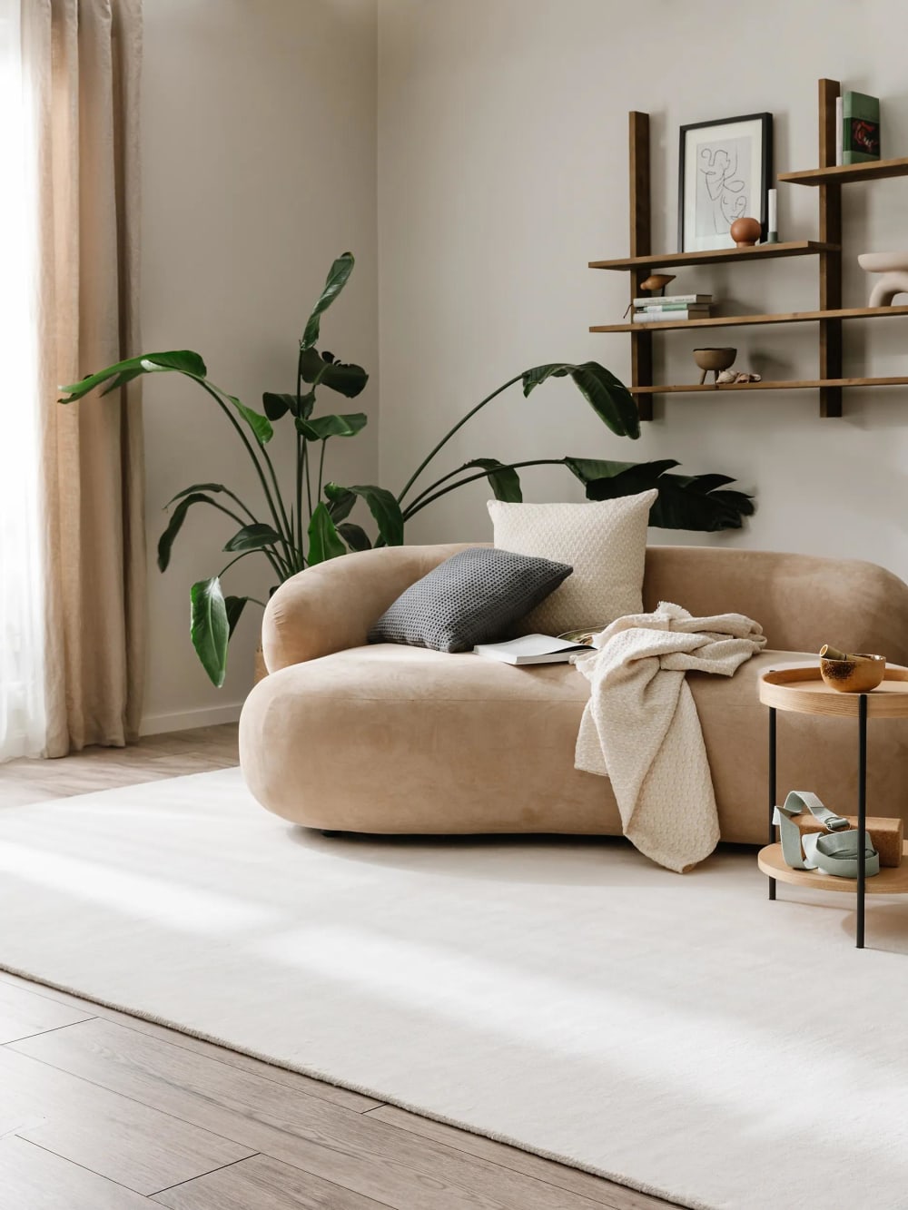 Tapis en viscose ivory 160x230 - Maisons du Monde