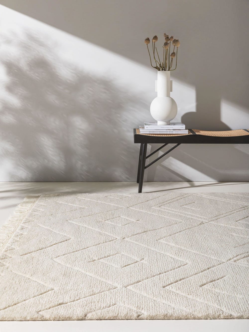 Tapis de laine ivory 120x170 - Maisons du Monde