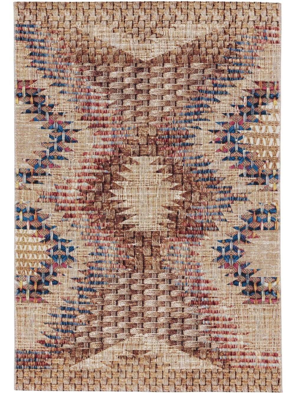 Tappeto per interno ed esterno multicolor 80x165 - Modello Country - Multicolore - PVC - Cloruro di polivinile