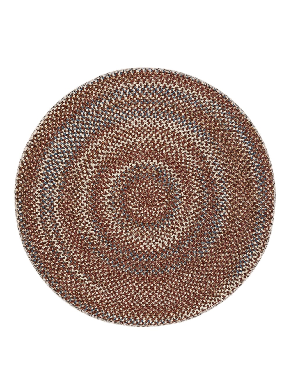 Tapis d'extérieur & intérieur rond multicouleur D 160