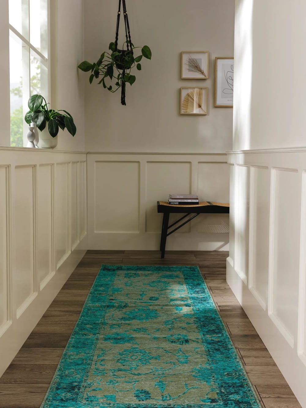 Tapis de couloir turquoise 80x250 — vue 3