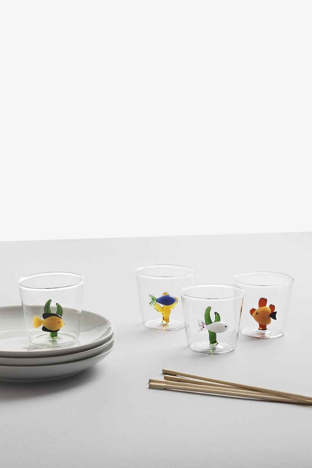 Verre tumbler poisson jaune - Maisons du Monde