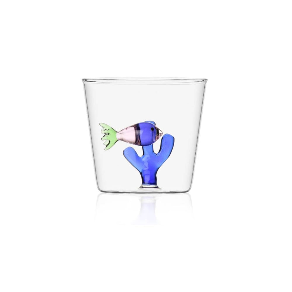 Verre tumbler poisson rose
