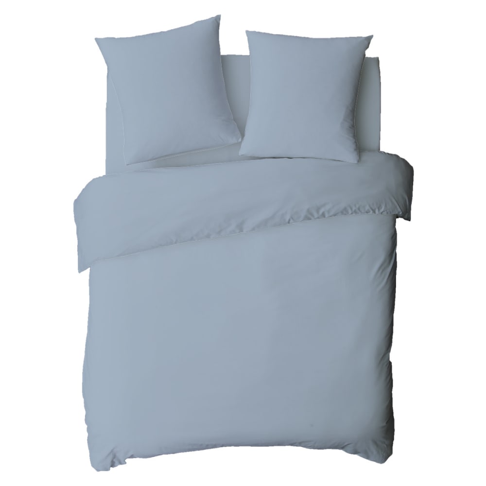 Housse de couette coton unie nuage 240x220cm — vue 3