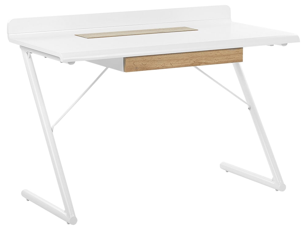Table de bureau 120 cm 60 cm avec tiroirs blanc Table de bureau 120 cm 60 cm avec tiroirs blanc