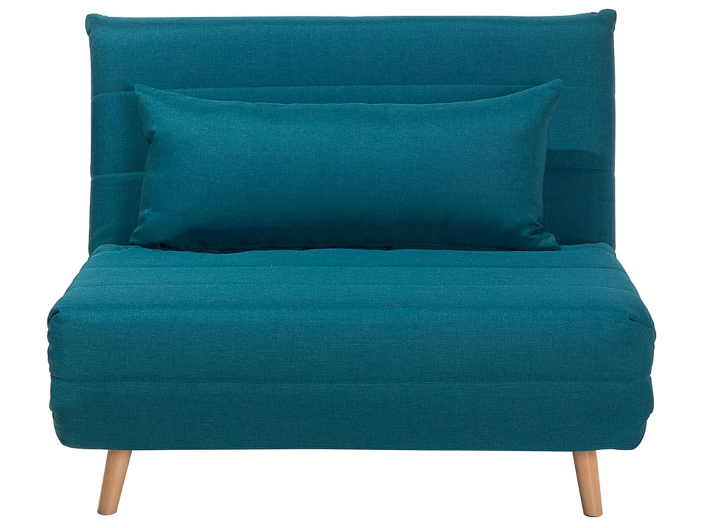 Schlafsofa Aus Stoff, Blau