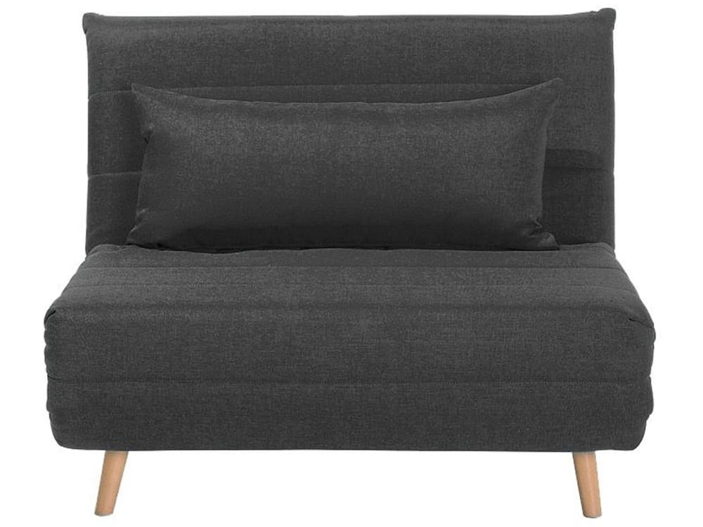 Schlafsofa Aus Stoff, Grau