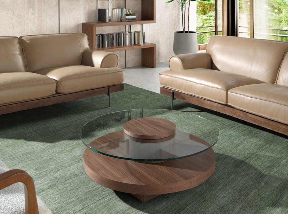Mesa centro redonda nogal - Maisons du Monde