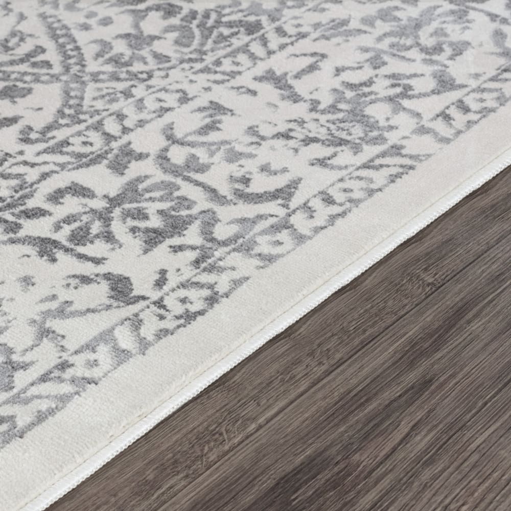 Tapis vintage oriental blanc/gris 200x275 — vue 4