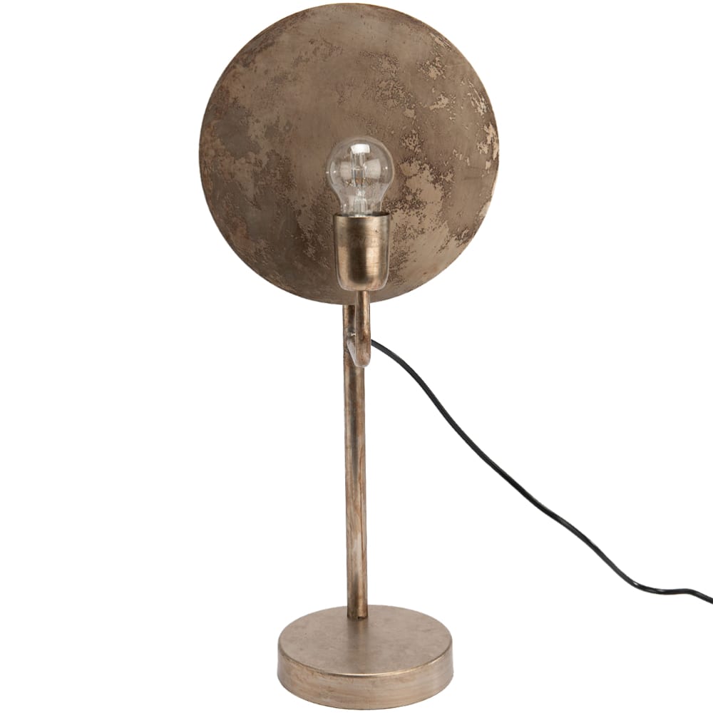 CBKREATION Lampe à poser Lune Argentée En métal Hauteur 57.5 x largeur 25.5 x Profondeur 15.5 cm Fonctionne sur secteur, prise Européenne Ampoule E27