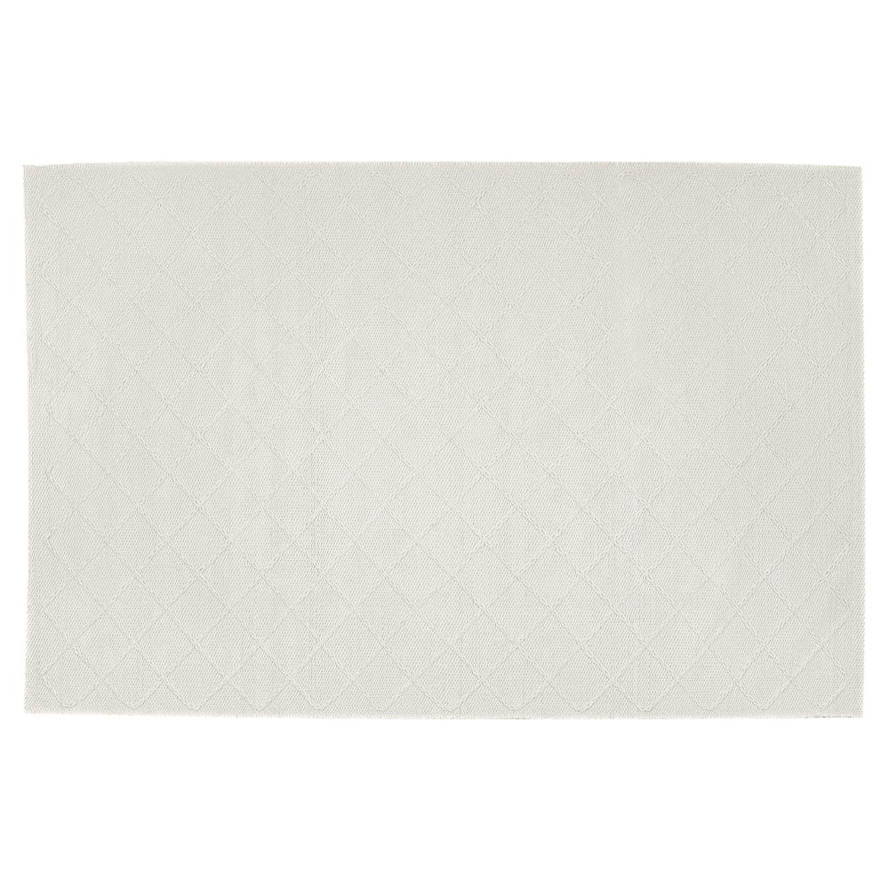 Tapis en tissu blanc 200x140cm — vue 4