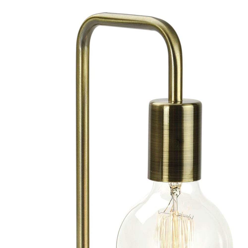 Lampe à poser design en bois et laiton - Maisons du Monde