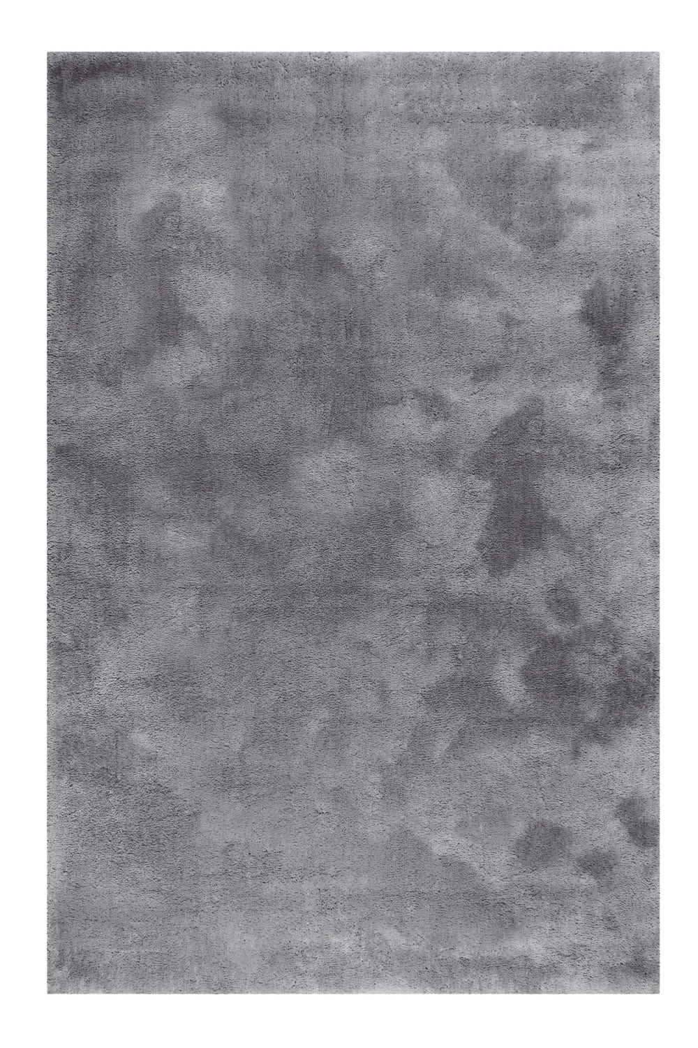 Tapis poils longs tufté doux gris 160x230