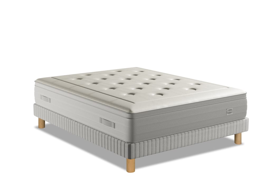 Ens reflexion 160x200 matelas h33 hybride, ferme, sommier - Maisons du Monde